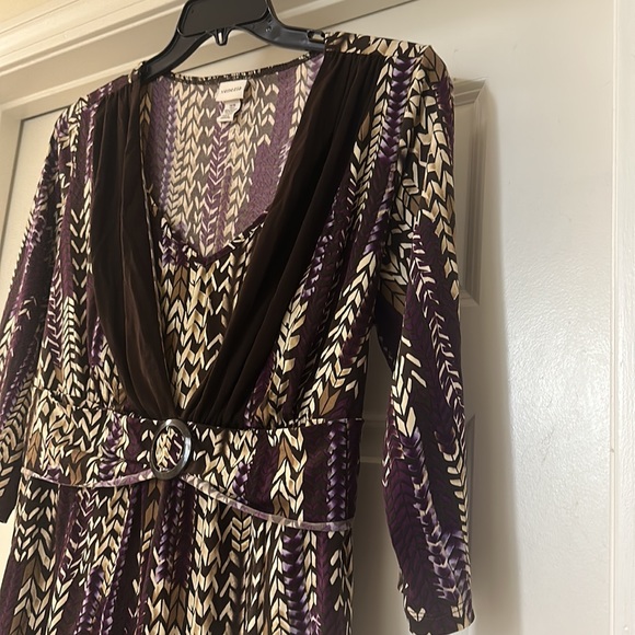 Venezia Bohemian V-Neck Tunic/Minidress Buckle Tie Long w/inset Plus 14/16 - Picture 10 of 10